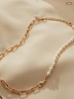 Jenny Bird x Ottobab freshwater Pearl and paperclip necklace